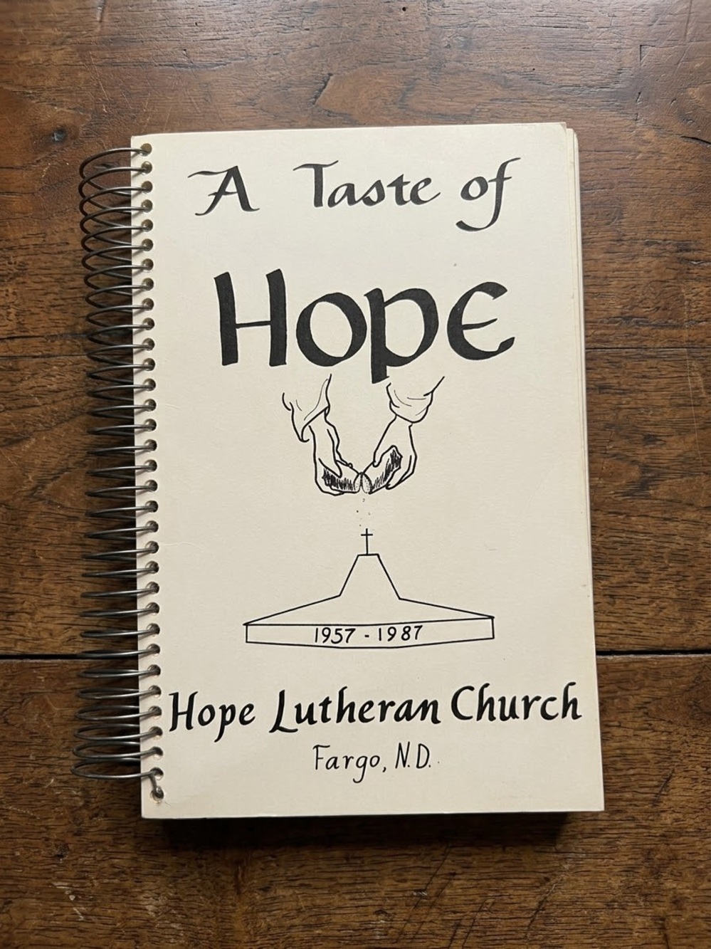 1987 Hope Lutheran Church Cookbook from Fargo, North Dakota